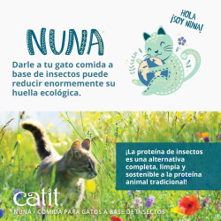 Pienso para Gatos con Proteína de Insectos y Arenques | 92% Sostenible y Fácil de Digerir