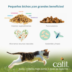 Pienso para Gatos con Proteína de Insectos y Arenques | 92% Sostenible y Fácil de Digerir
