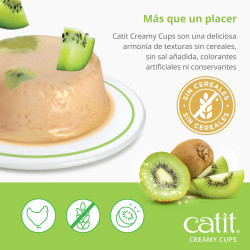 Snack para gatos en Mousse con fruta Catit Creamy Cups