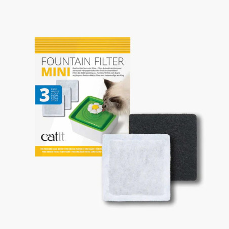 Filtros Catit Mini Flower Fountain – Pack de 3 | Agua Pura para tu Gato