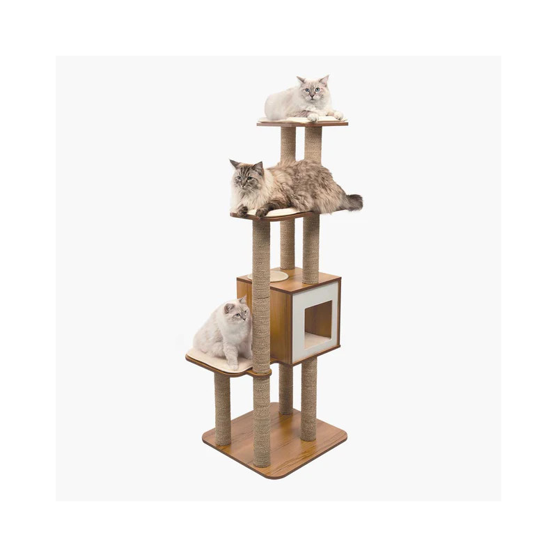Vesper High Base XL – Árbol Rascador para Gatos Grandes y Múltiples Gatos