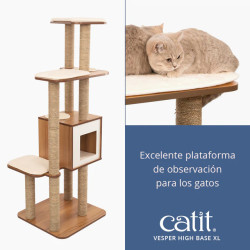 Vesper High Base XL – Árbol Rascador para Gatos Grandes y Múltiples Gatos