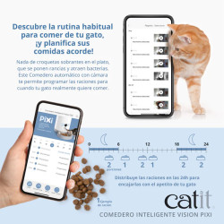 Comedero Automático Catit PIXI con Cámara | Control por App y Audio