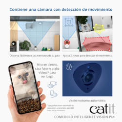 Comedero Automático Catit PIXI con Cámara | Control por App y Audio