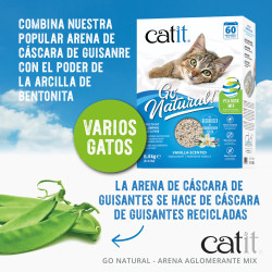 Catit Go Natural | Arena para Gatos Aglomerante Ecológica y Sin Polvo