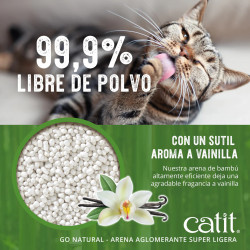 Catit Go Natural Arena Vegetal | Suave, Biodegradable y Sin Polvo para Gatos