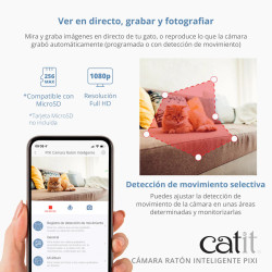 Cámara Inteligente Catit PIXI | Vigila a tu Gato desde el Móvil