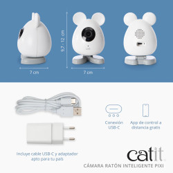 Cámara Inteligente Catit PIXI | Vigila a tu Gato desde el Móvil