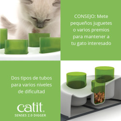 Comedero Antivoracidad Catit Senses Digger | Interactivo y Seguro para Gatos