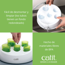 Comedero Antivoracidad Catit Senses Digger | Interactivo y Seguro para Gatos
