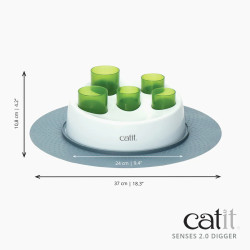 Comedero Antivoracidad Catit Senses Digger | Interactivo y Seguro para Gatos