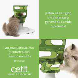 Catit Senses Food Tree | Comedero Interactivo Antivoracidad para Gatos