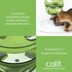 Catit Senses Food Tree | Comedero Interactivo Antivoracidad para Gatos