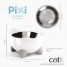 Comedero Elevado Catit PIXI | Plato Ergonómico con Diseño Felino y Acero Inoxidable