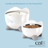 Comedero Elevado Catit PIXI | Plato Ergonómico con Diseño Felino y Acero Inoxidable