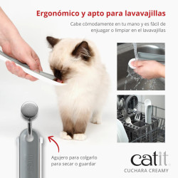 Cuchara Catit Creamy | Accesorio para Snacks de Gato sin Derrames