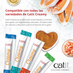 Cuchara Catit Creamy | Accesorio para Snacks de Gato sin Derrames