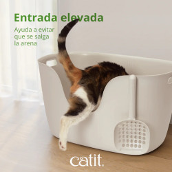 Arenero ecológico para gatos Catit Loo con pala | Fácil de limpiar y sin BPA