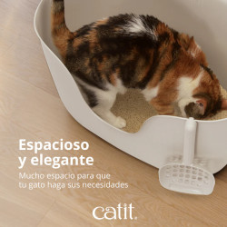 Arenero ecológico para gatos Catit Loo con pala | Fácil de limpiar y sin BPA